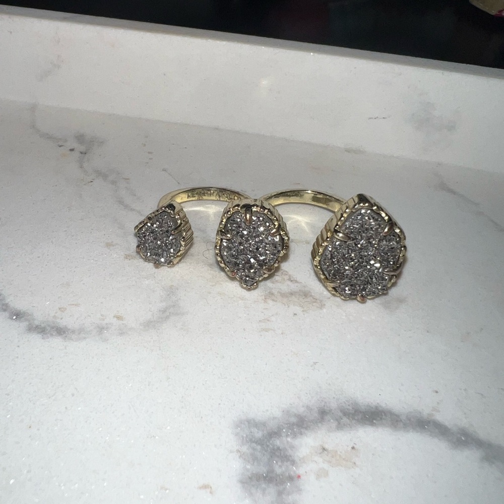 Kendra Scott Naomi Ring in Gold Drusy